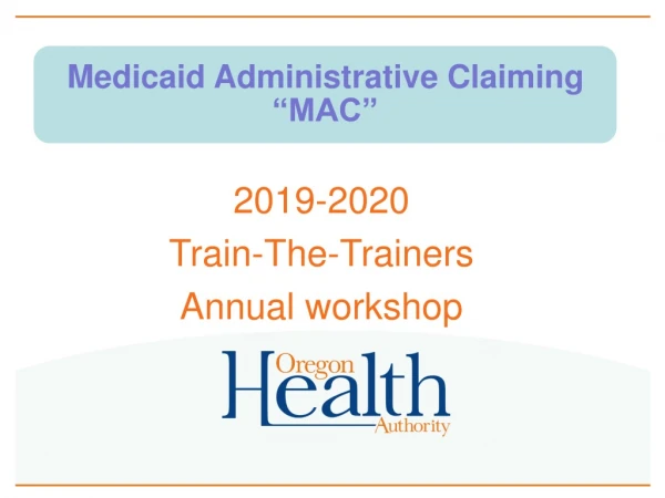 2019-2020 Train-The-Trainers  Annual workshop