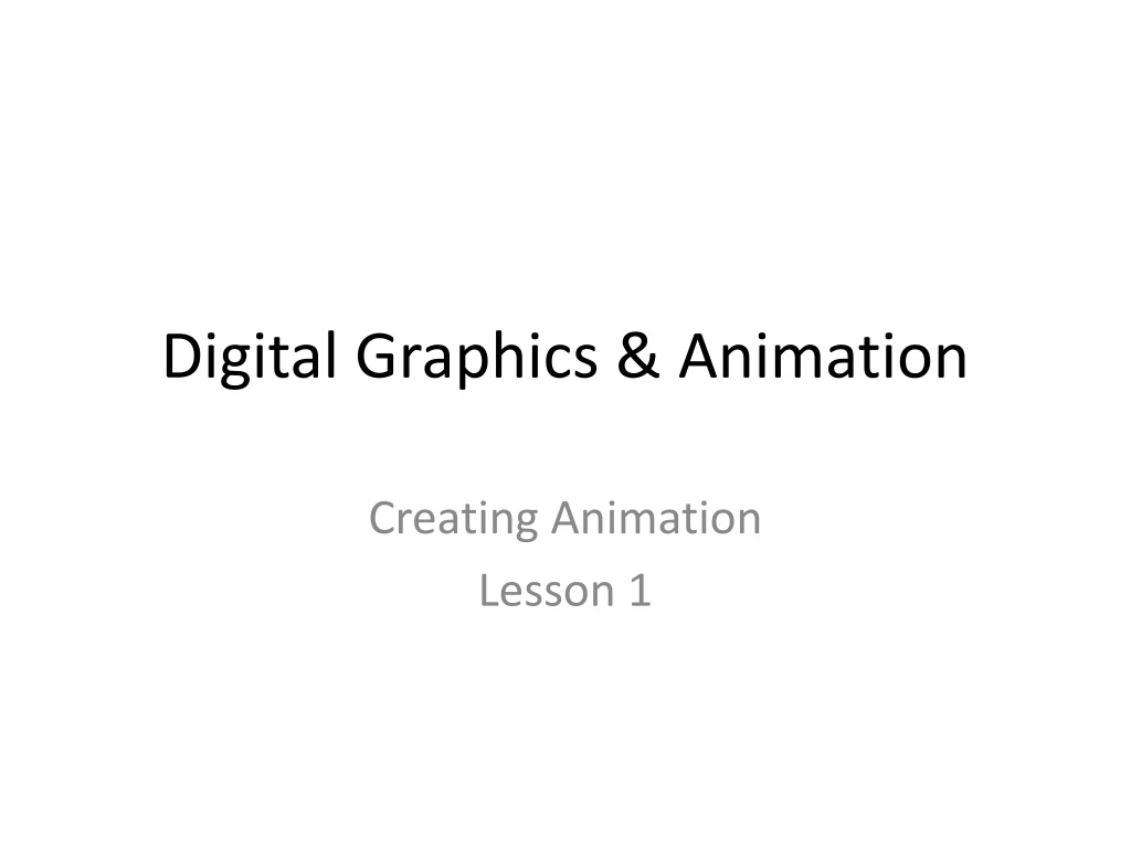 digital graphics animation