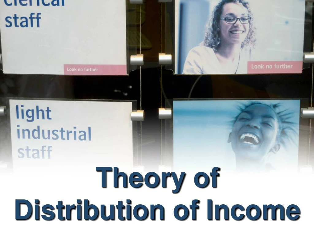 theory of distribution of income