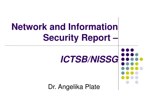 Network and Information Security Report – ICTSB/NISSG