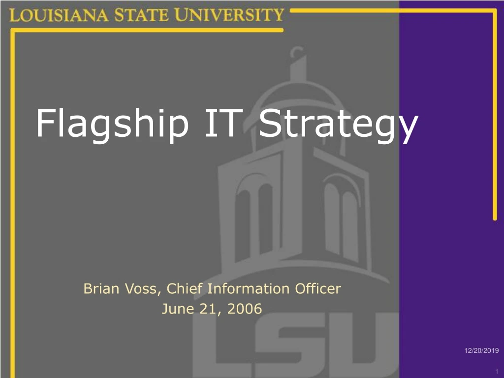 flagship it strategy