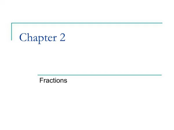 Fractions