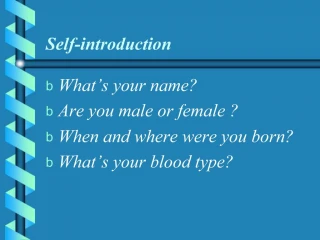 Self-introduction - slide 1