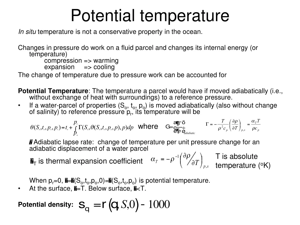 potential temperature