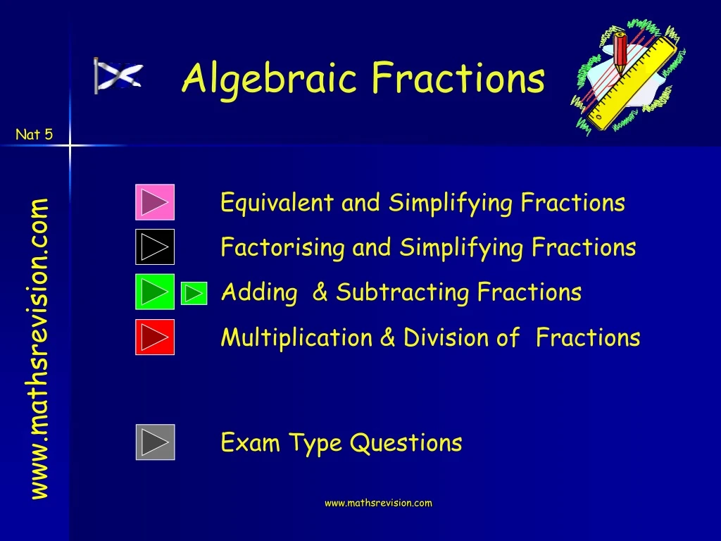 algebraic fractions