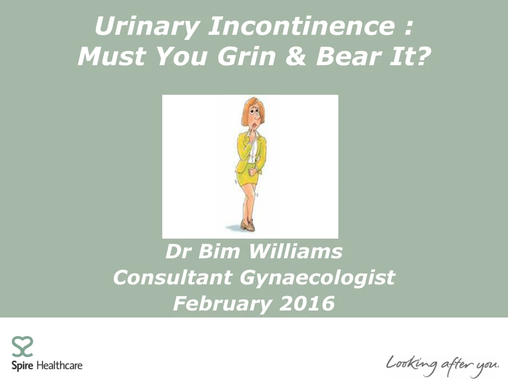 dr bim williams consultant gynaecologist february 2016
