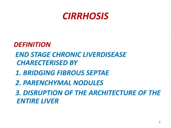 CIRRHOSIS