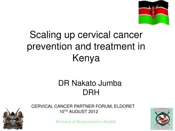 Scaling up cervical cancer prevention and treatment in Kenya
