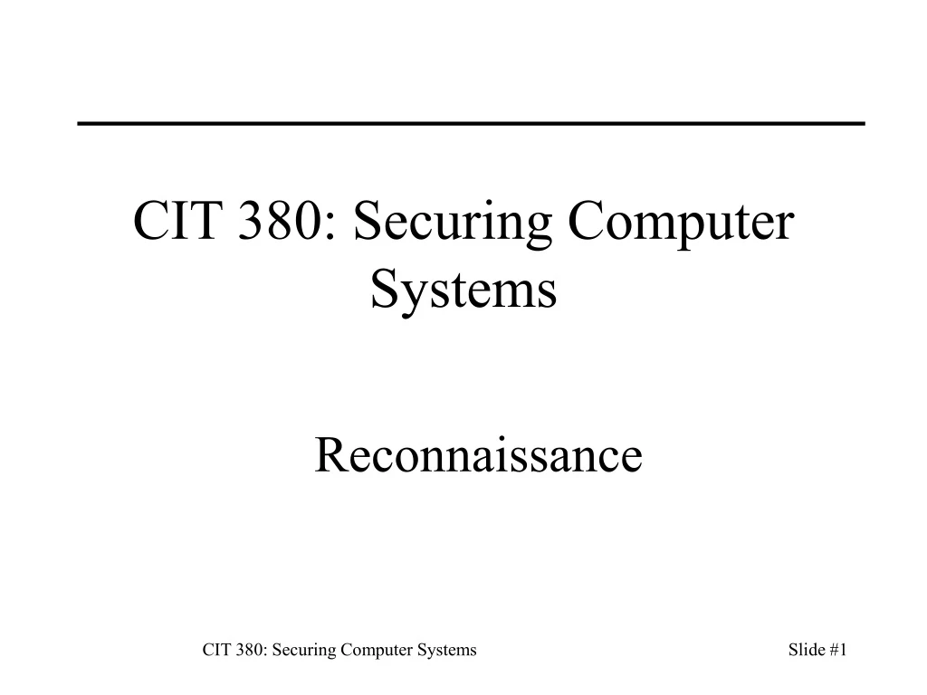 cit 380 securing computer systems