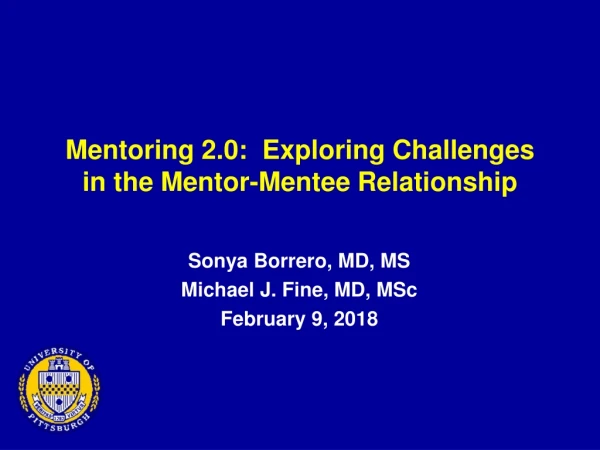 Mentoring 2.0:  Exploring Challenges in the Mentor-Mentee Relationship