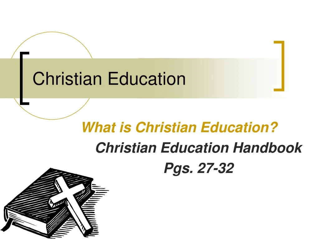 christian education