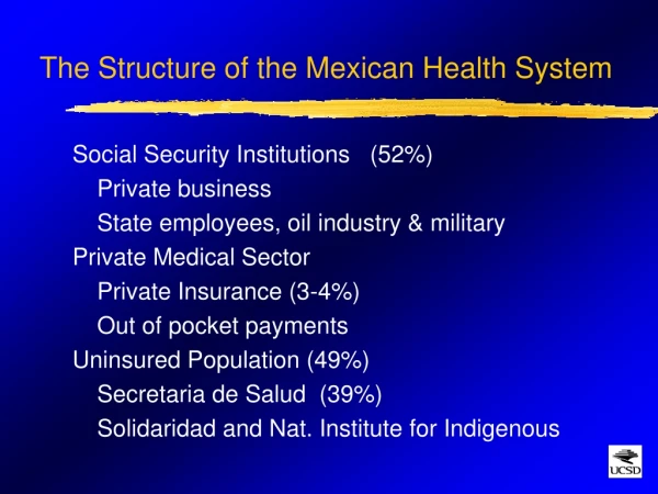 The Structure of the Mexican Health System