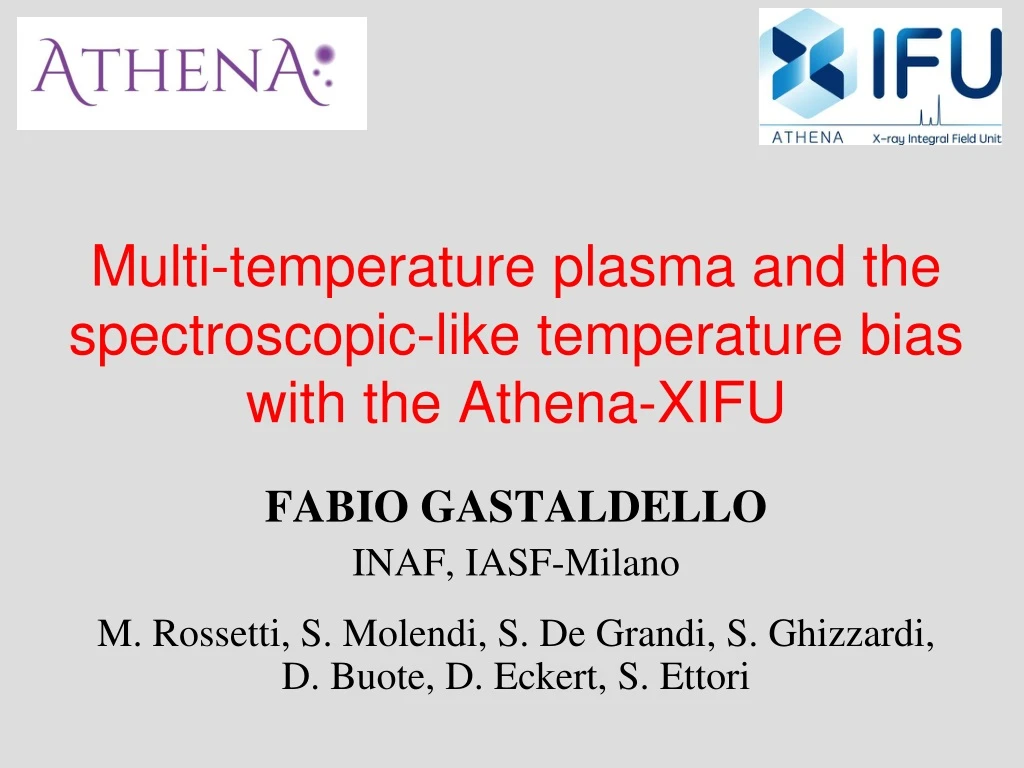 multi temperature plasma and the spectroscopic like temperature bias with the athena xifu