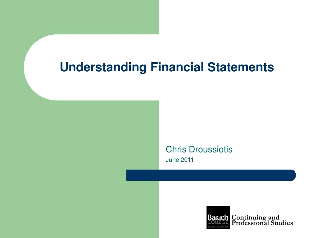 understanding financial statements