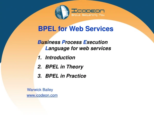 BPEL for Web Services