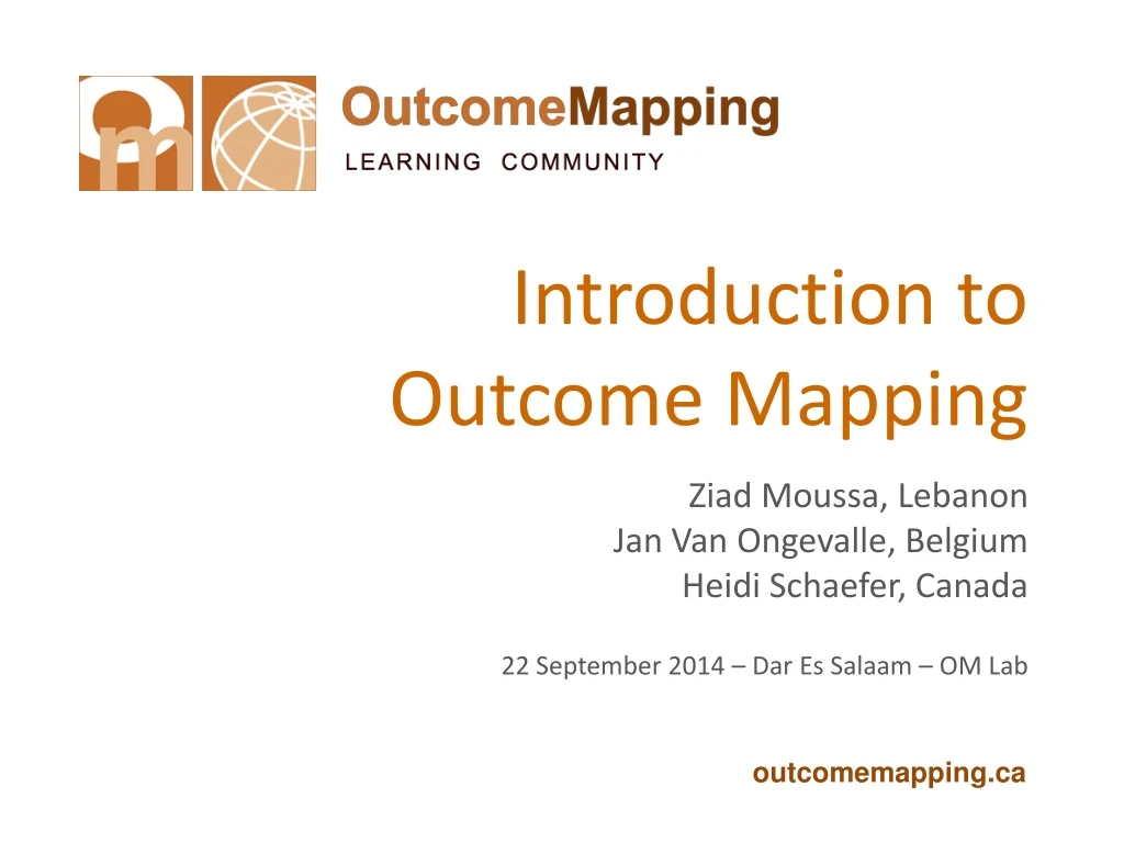 introduction to outcome mapping