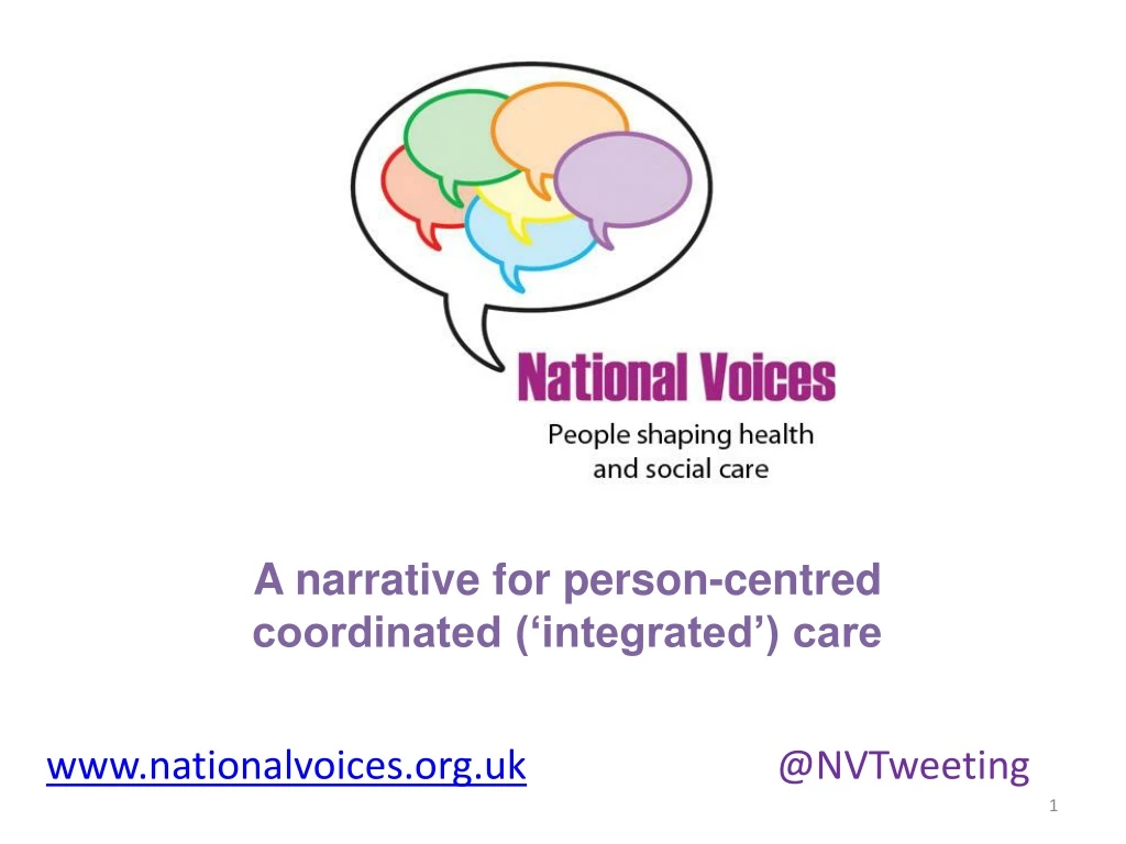 a narrative for person centred coordinated