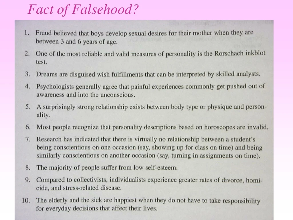 fact of falsehood