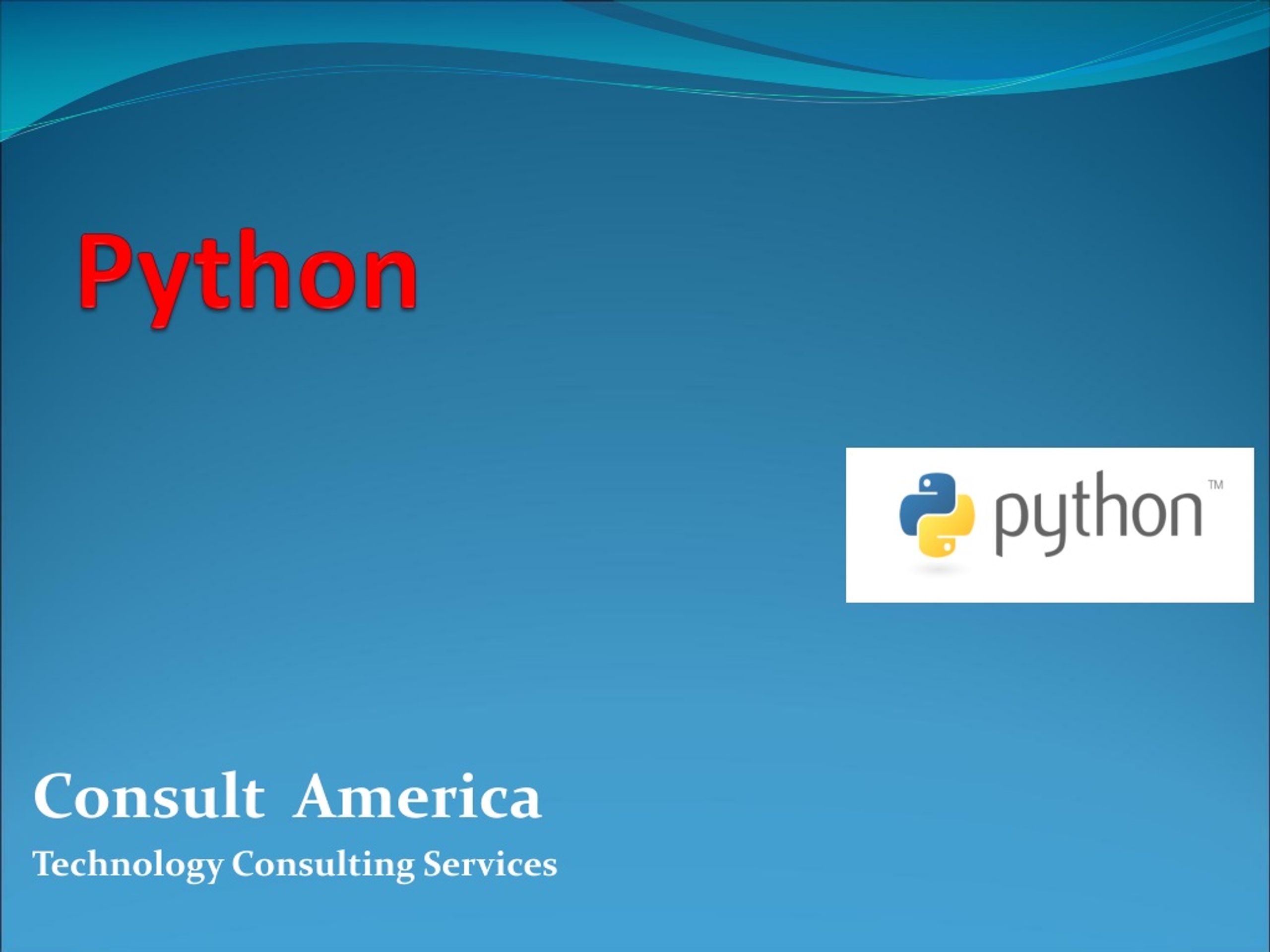 Python - slide 1