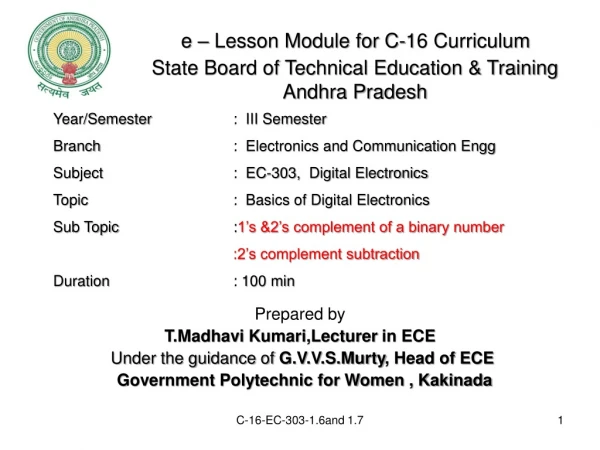 State Board of Technical Education &amp; Training Andhra Pradesh