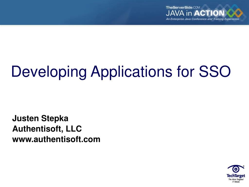 developing applications for sso