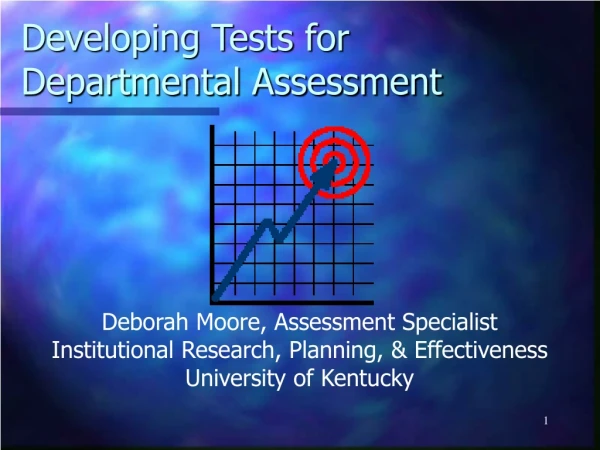 Developing Tests for Departmental Assessment