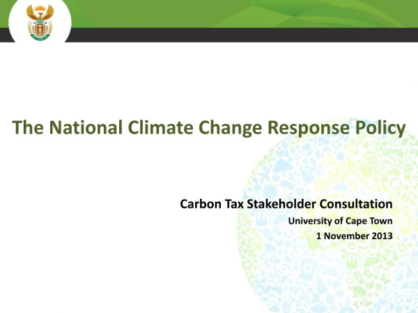 The National Climate Change Response  Policy