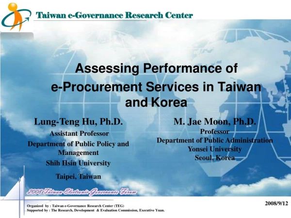 Assessing Performance of  e-Procurement Services in Taiwan and Korea