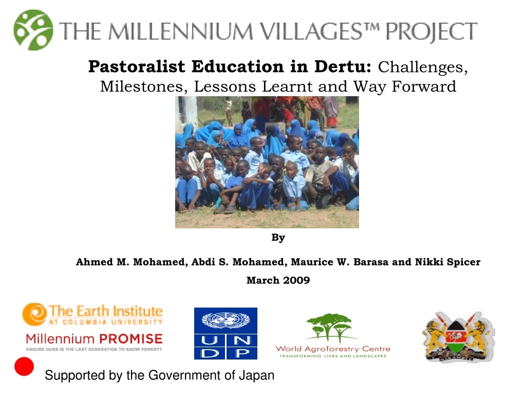 pastoralist education in dertu challenges