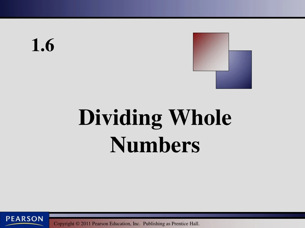 dividing whole numbers