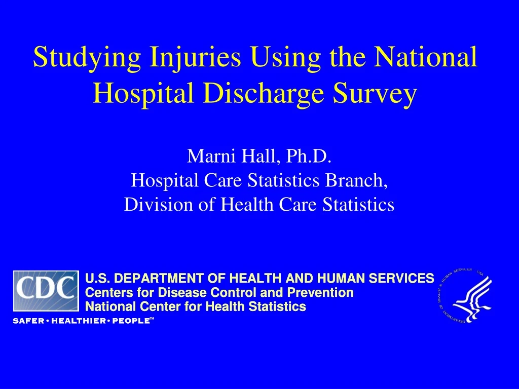 studying injuries using the national hospital discharge survey