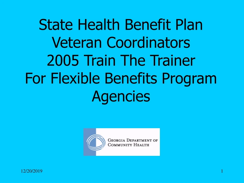 state health benefit plan veteran coordinators