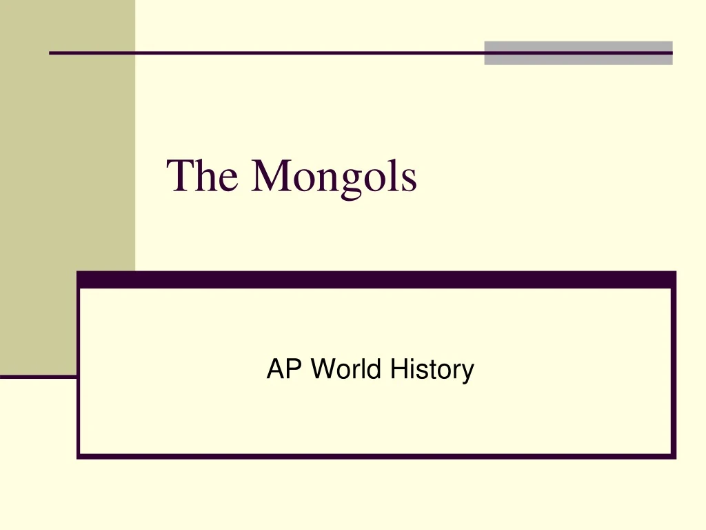 the mongols