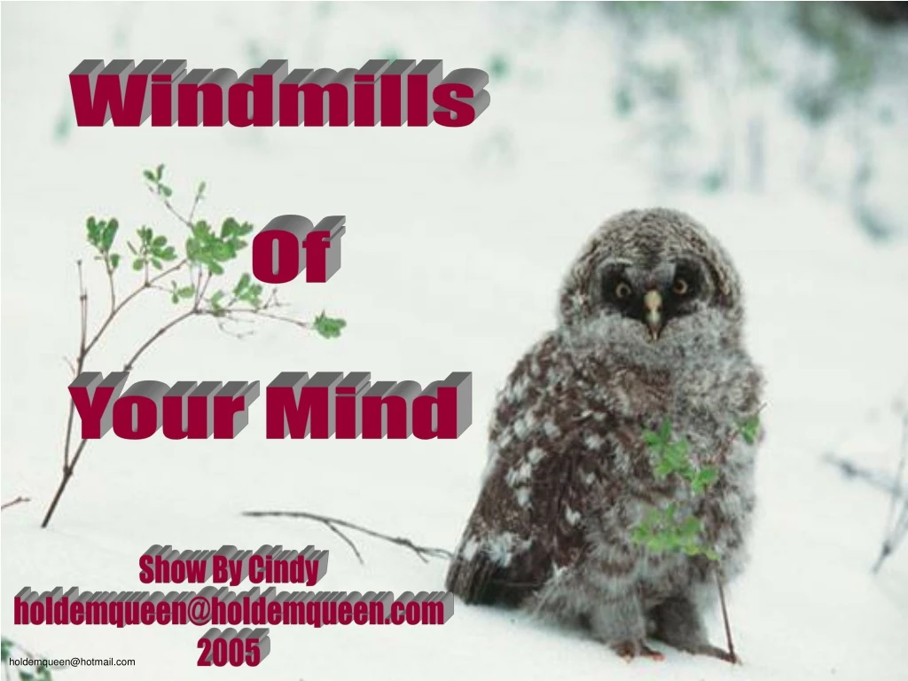 windmills of your mind