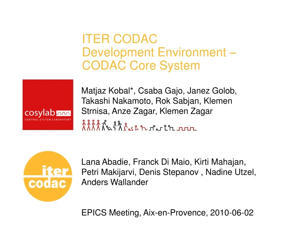 iter codac development environment codac core system
