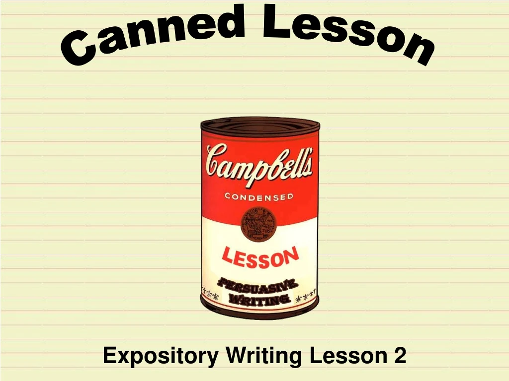 expository writing lesson 2