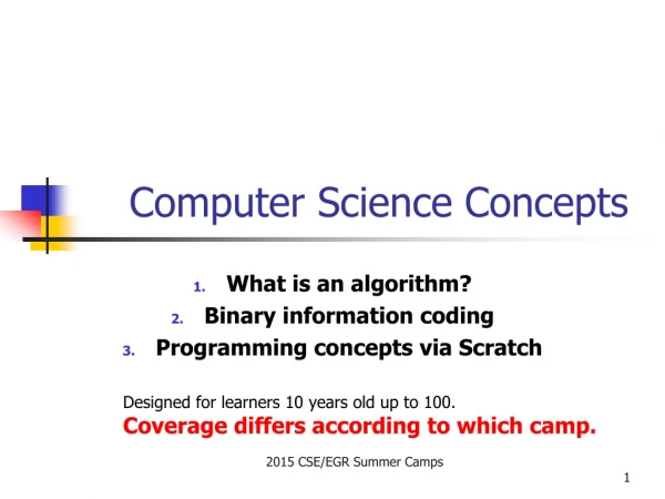 Computer Science Concepts