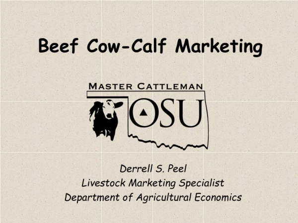 Beef Cow-Calf Marketing