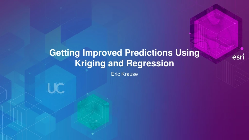 getting improved predictions using kriging and regression