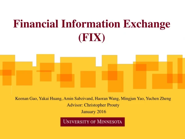 Financial Information Exchange (FIX)