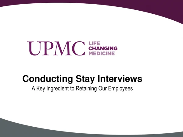 Conducting Stay Interviews