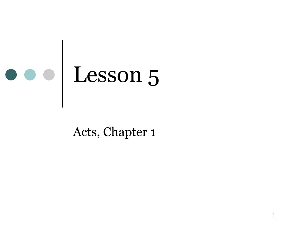 lesson 5