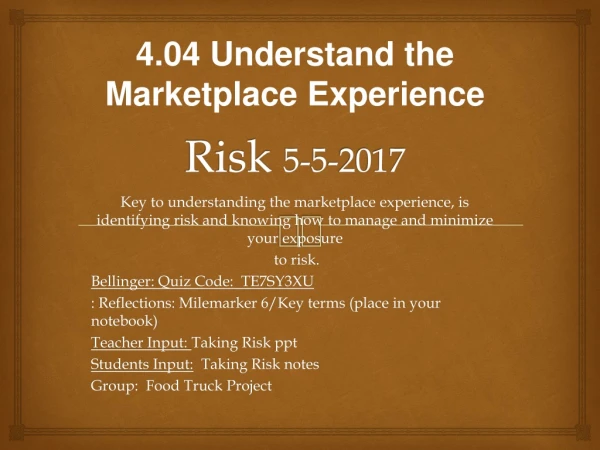 Risk  5-5-2017