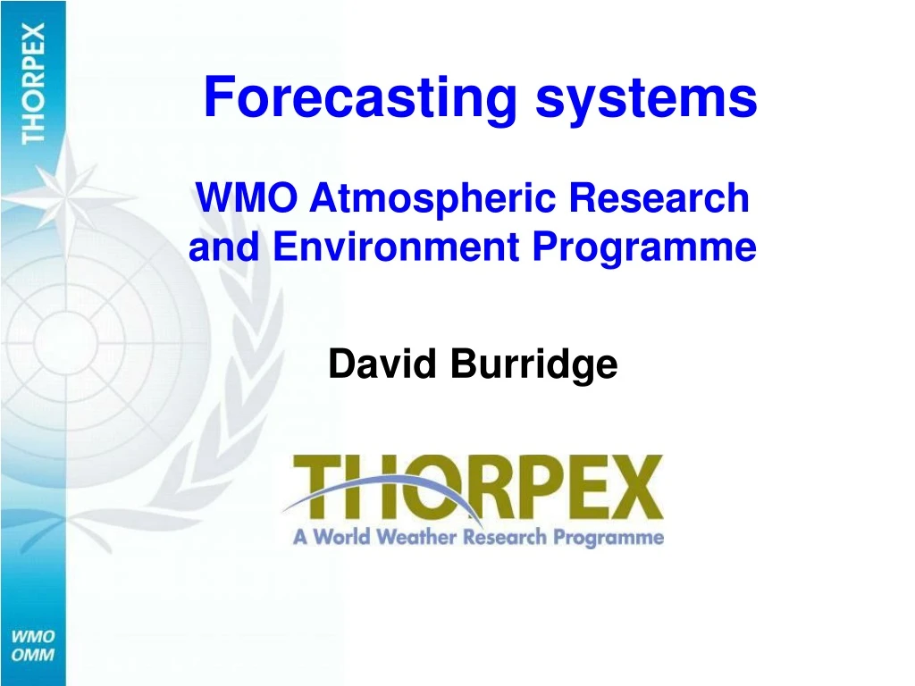 forecasting systems