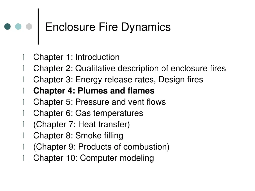 enclosure fire dynamics