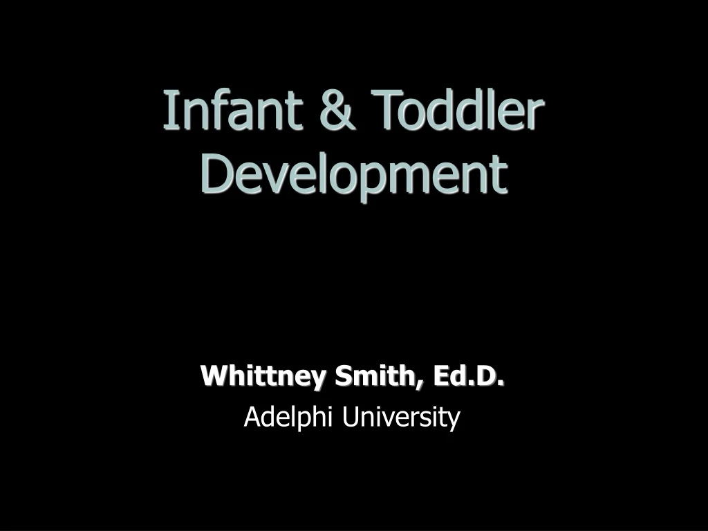 infant toddler development
