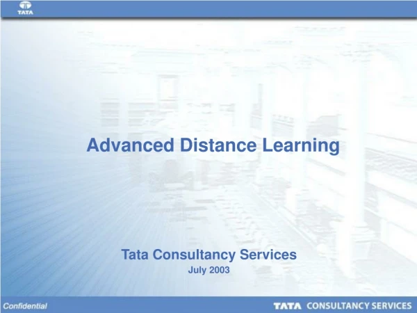 Tata Consultancy Services July 2003