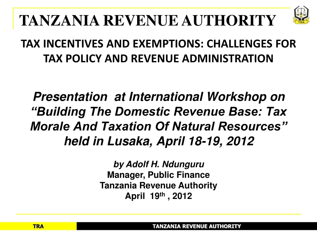 tanzania revenue authority