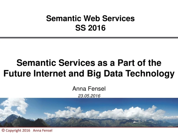 Semantic Web Services SS 2016