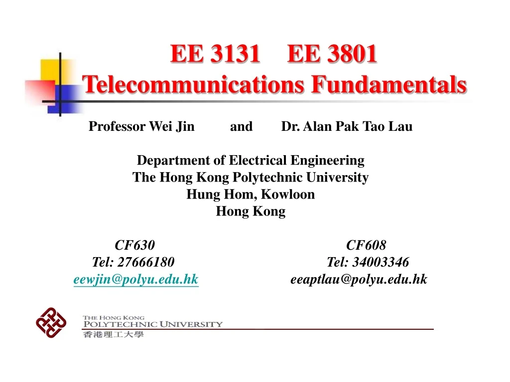 ee 3131 ee 3801 telecommunications fundamentals